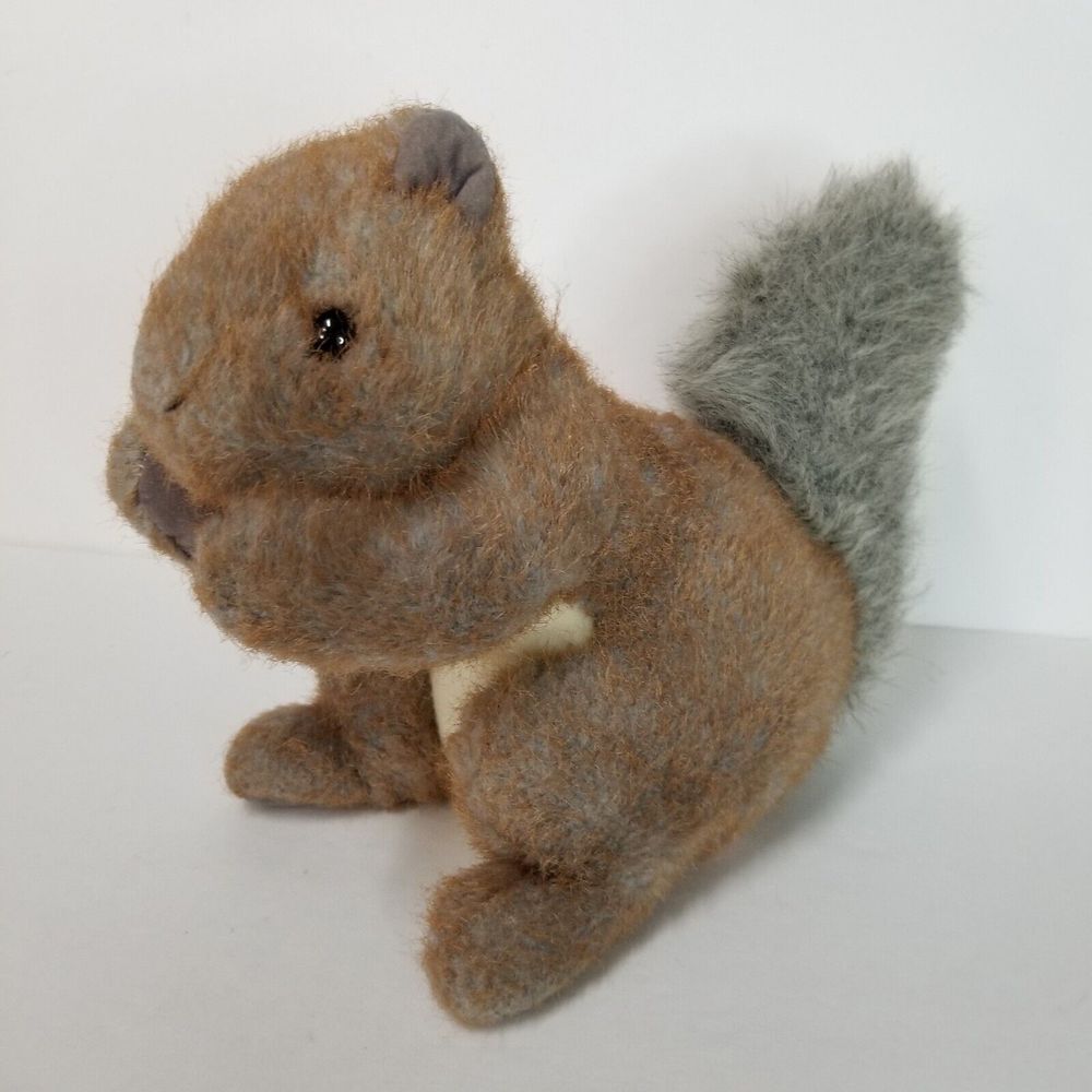 Douglas Cuddle Toy Squirrel Plush Stuffed Animal 8 Inches Realistic‎ Brown Gray